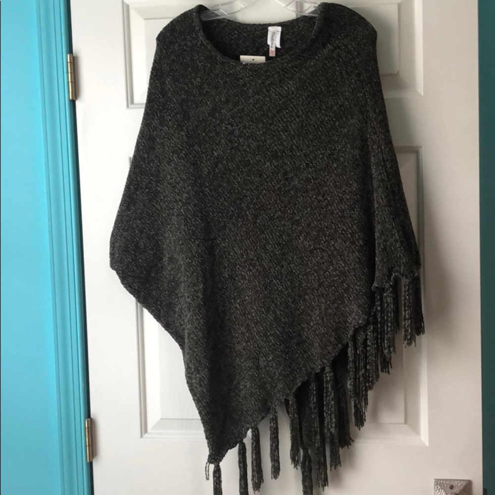 Olive Green Poncho